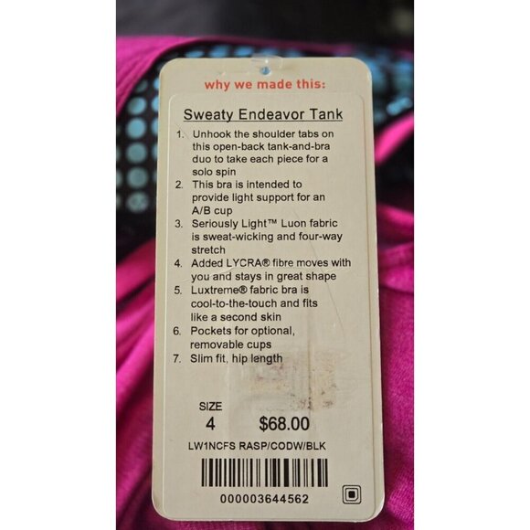Lululemon Sweaty Endeavor Tank Size 4 - Picture 5 of 6